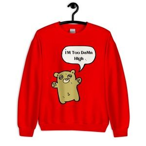 Red High Bear Sweater